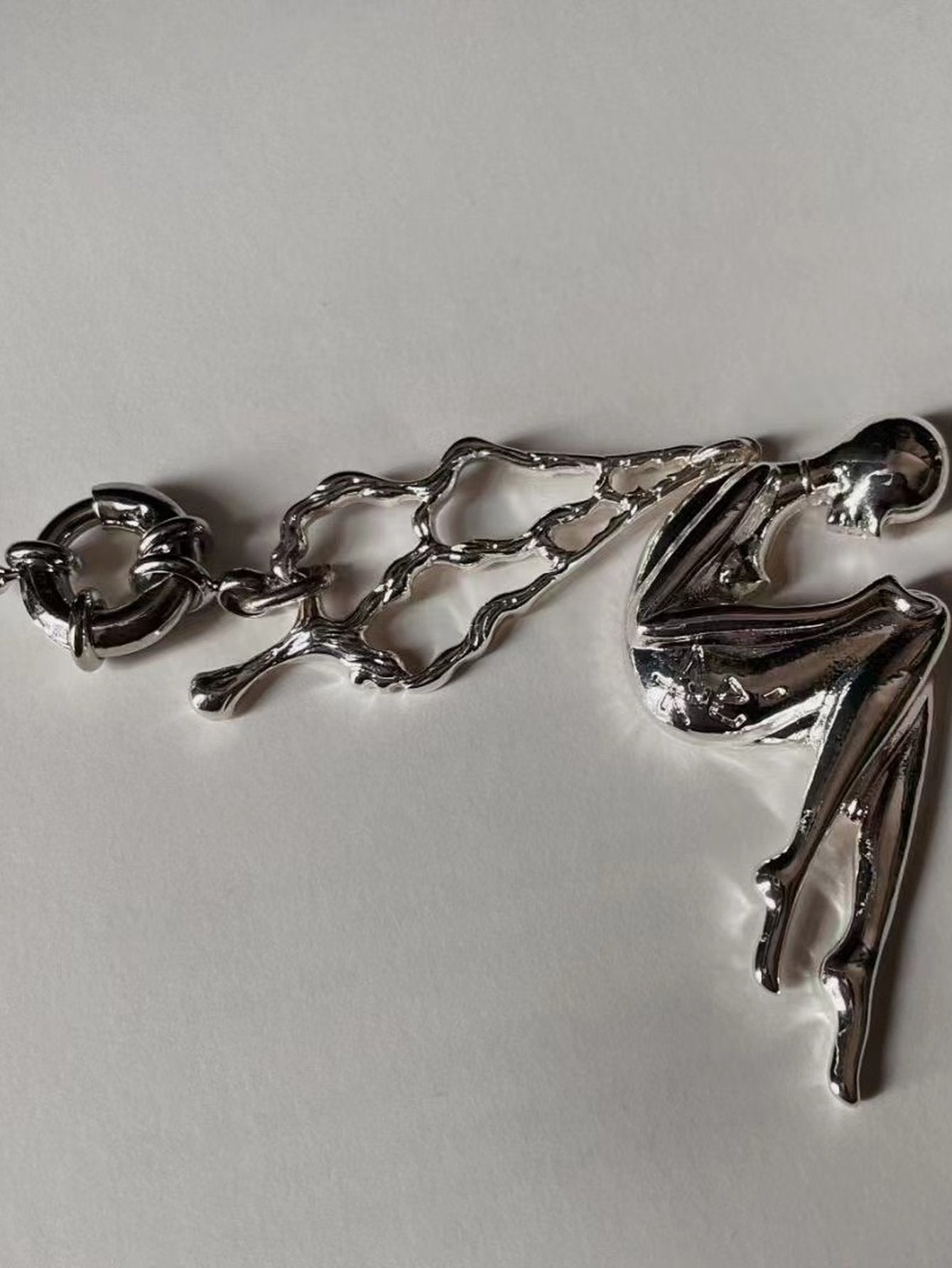 Avant Garde Abstract Figure Necklace