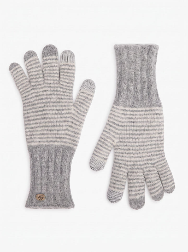 Cozy Striped Soft Knit Warm Gloves