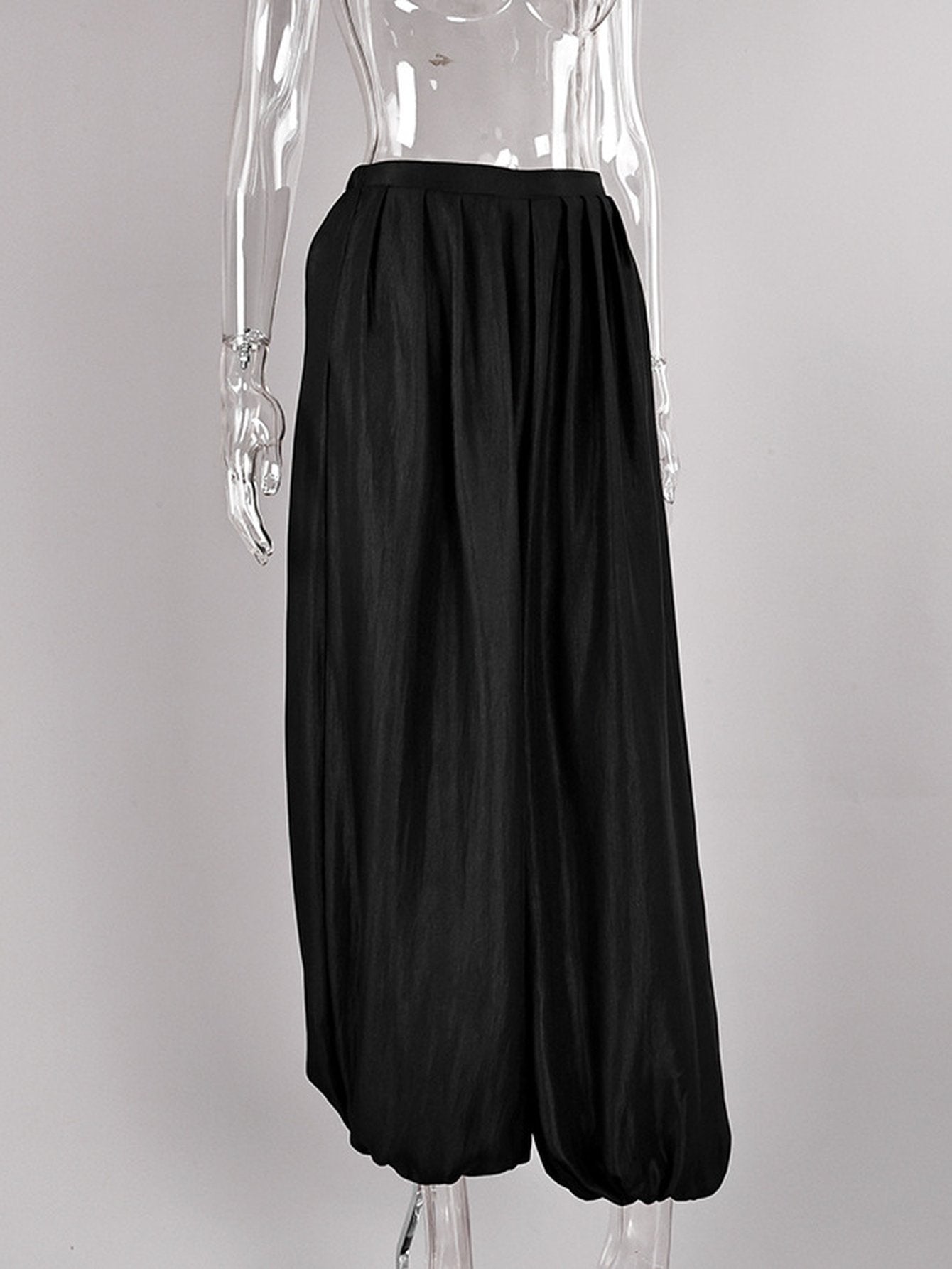 High Waisted Pleated Harem Pants