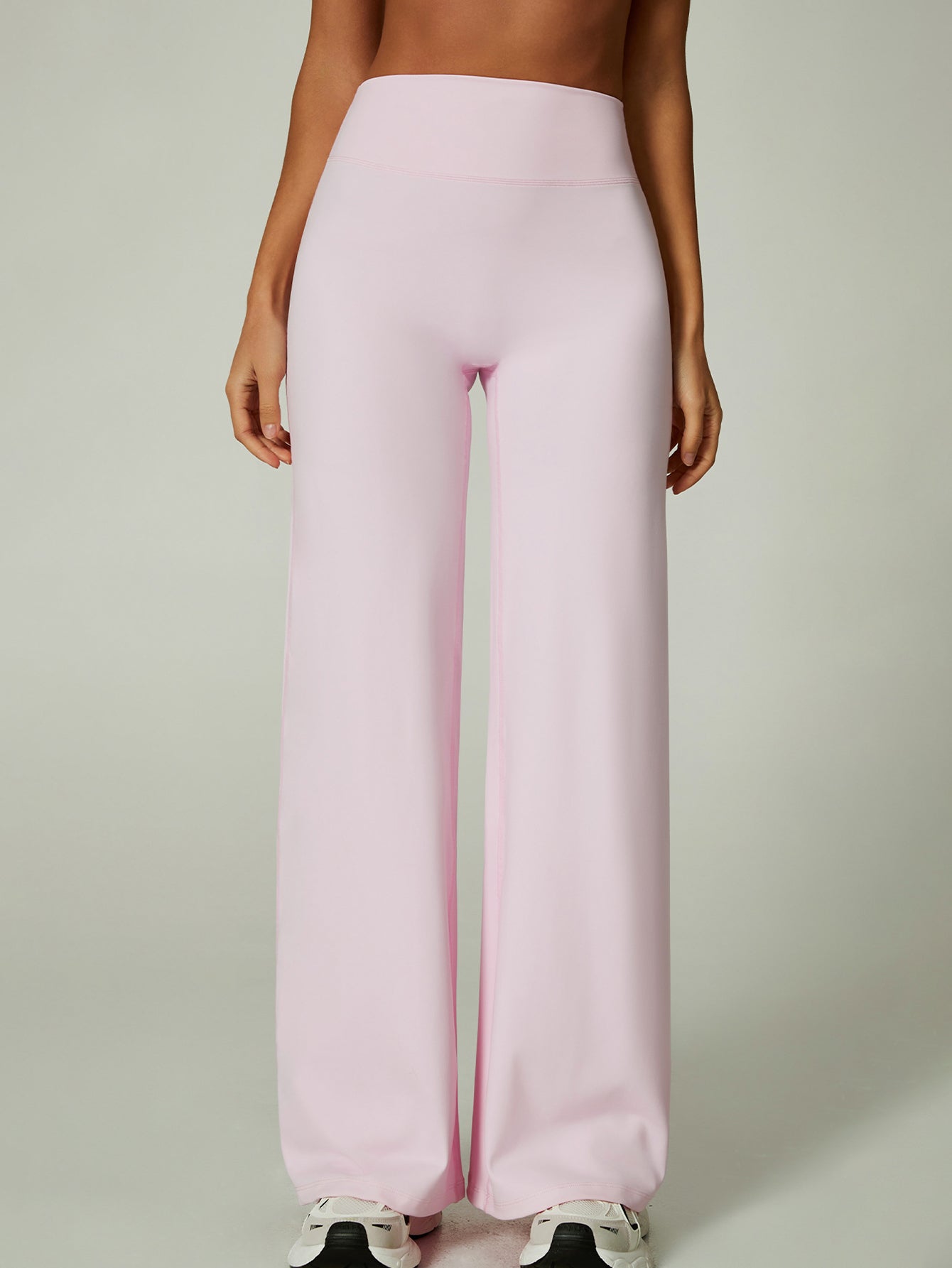 High-Waisted Wide-Leg Relaxed Fit Yoga Pants-Multicolor