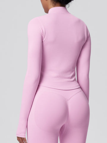Seamless Fitted Thumbhole Athletic Jacket