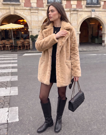 Cozy Soft Plush Faux Fur Coat