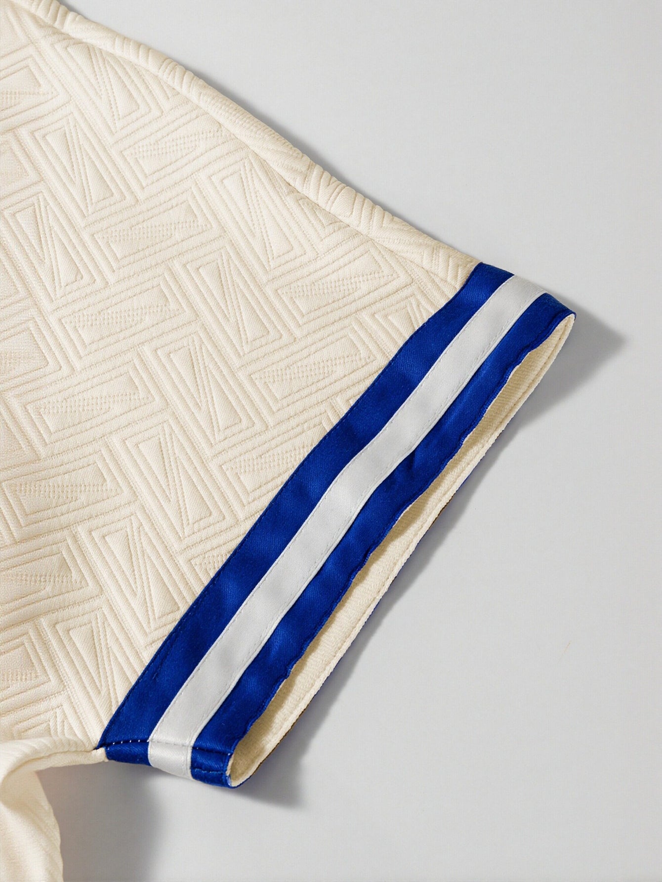 Zip Detail Stripe Blouse