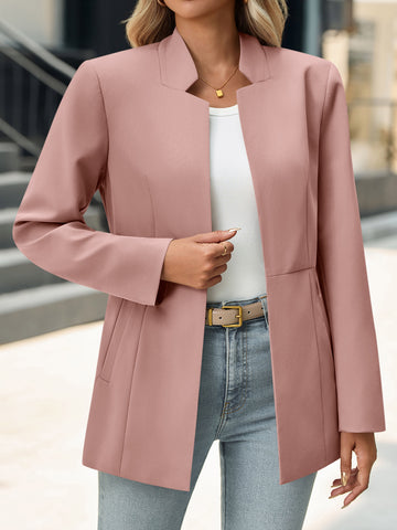 Tailored Slim Fit Open Blazer