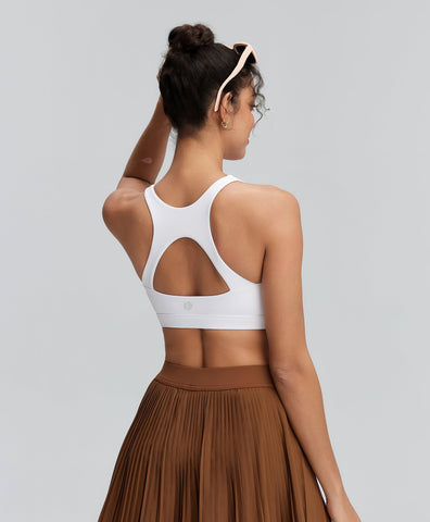 Breathable Cutout Back Sports Bra