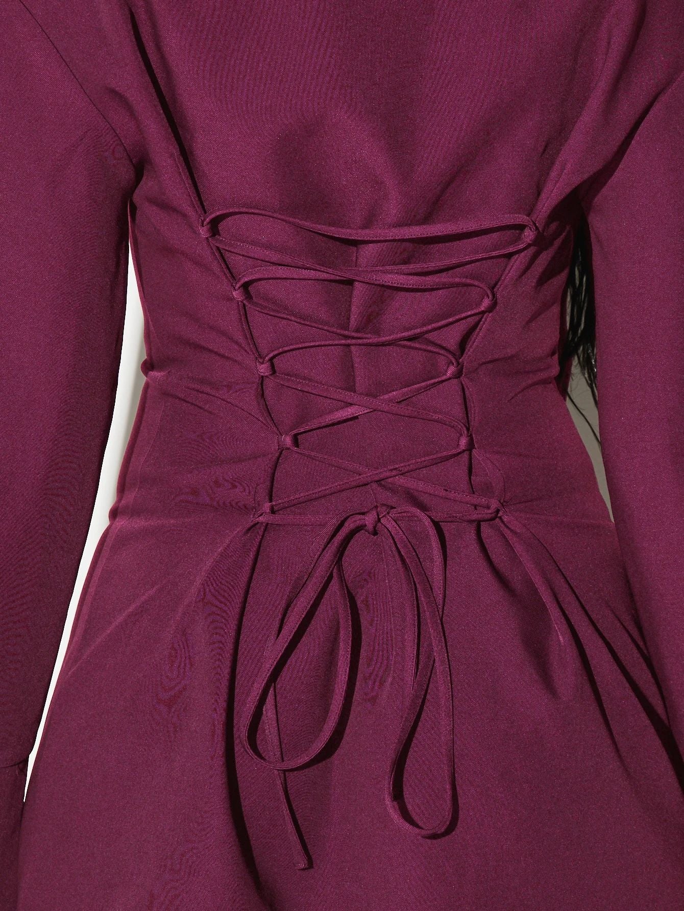 Tailored Tie Neck Shirt Dress