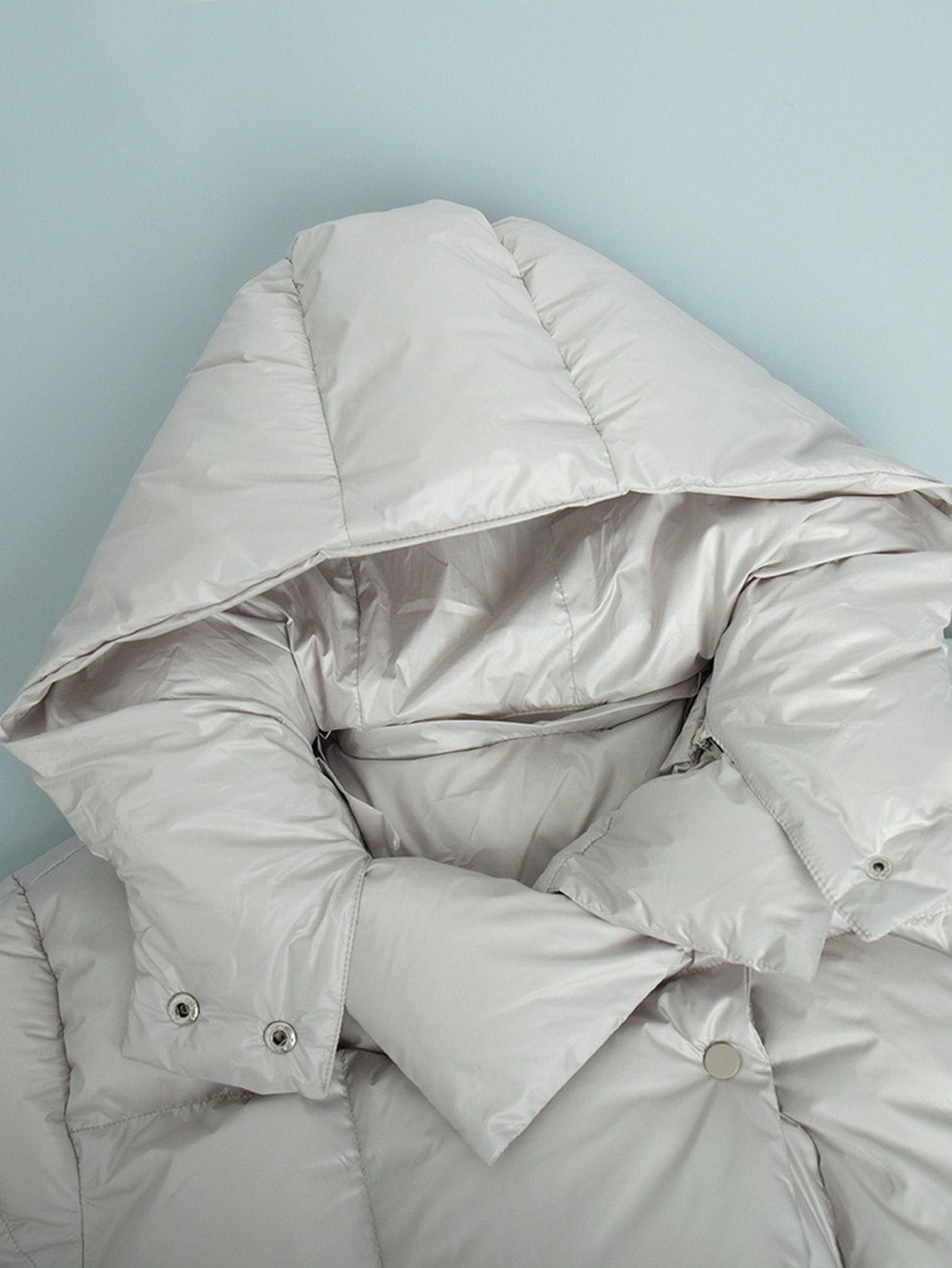 Oversized Shiny Puffer Jacket