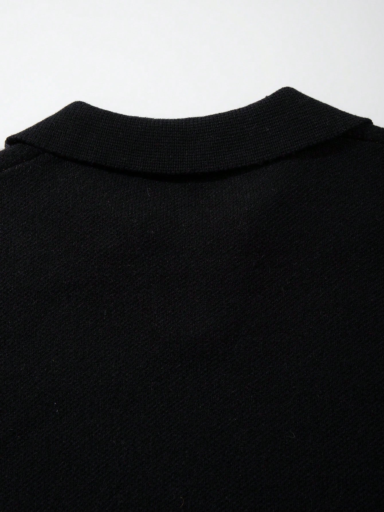 Oversized Graphic Polo Knit Sweater