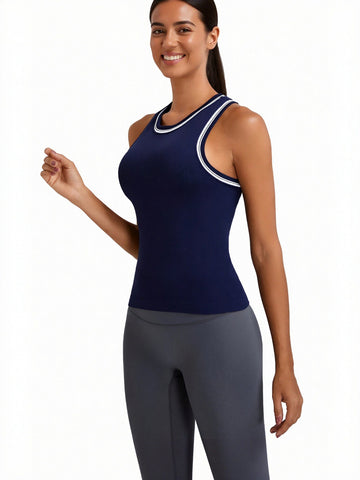 Seamless Ribbed Athletic Tank Top