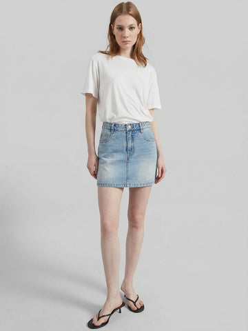 Classic Cotton Denim Skort