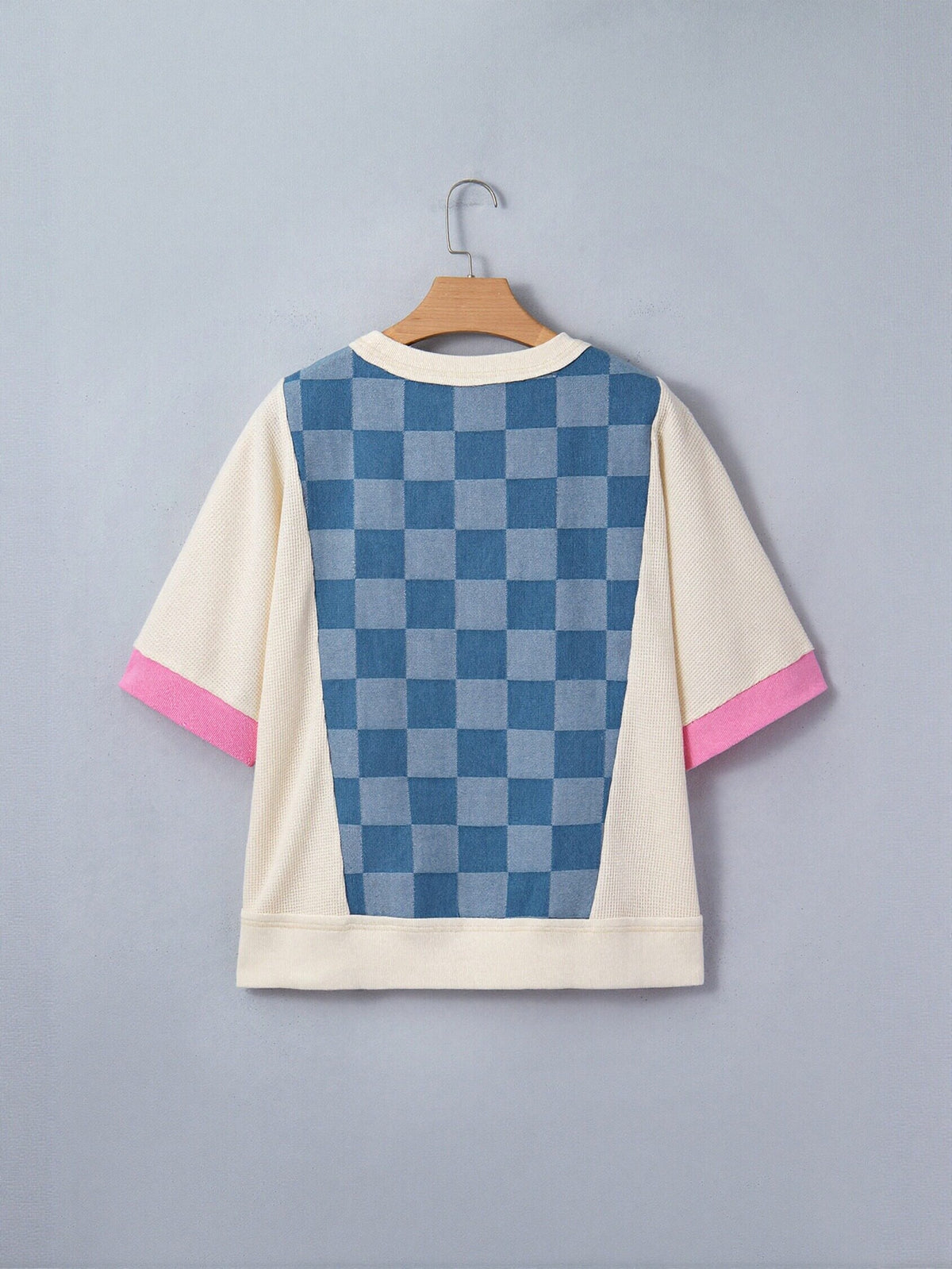Check Patchwork Vintage T-Shirt