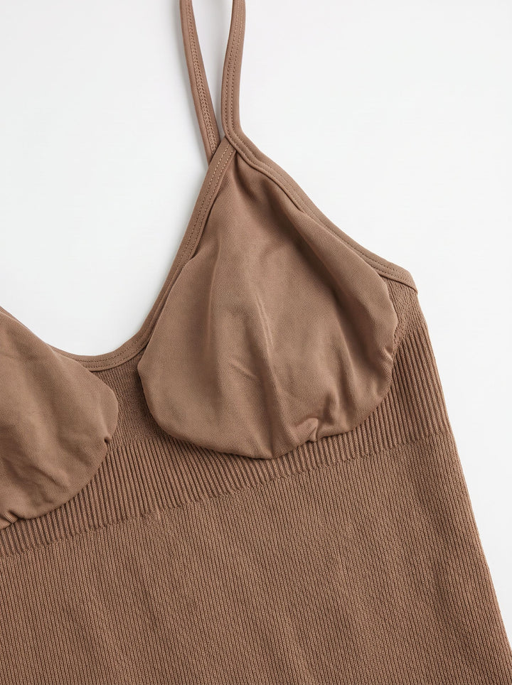 Seamless Sculpting Padded Yoga Bodysuit