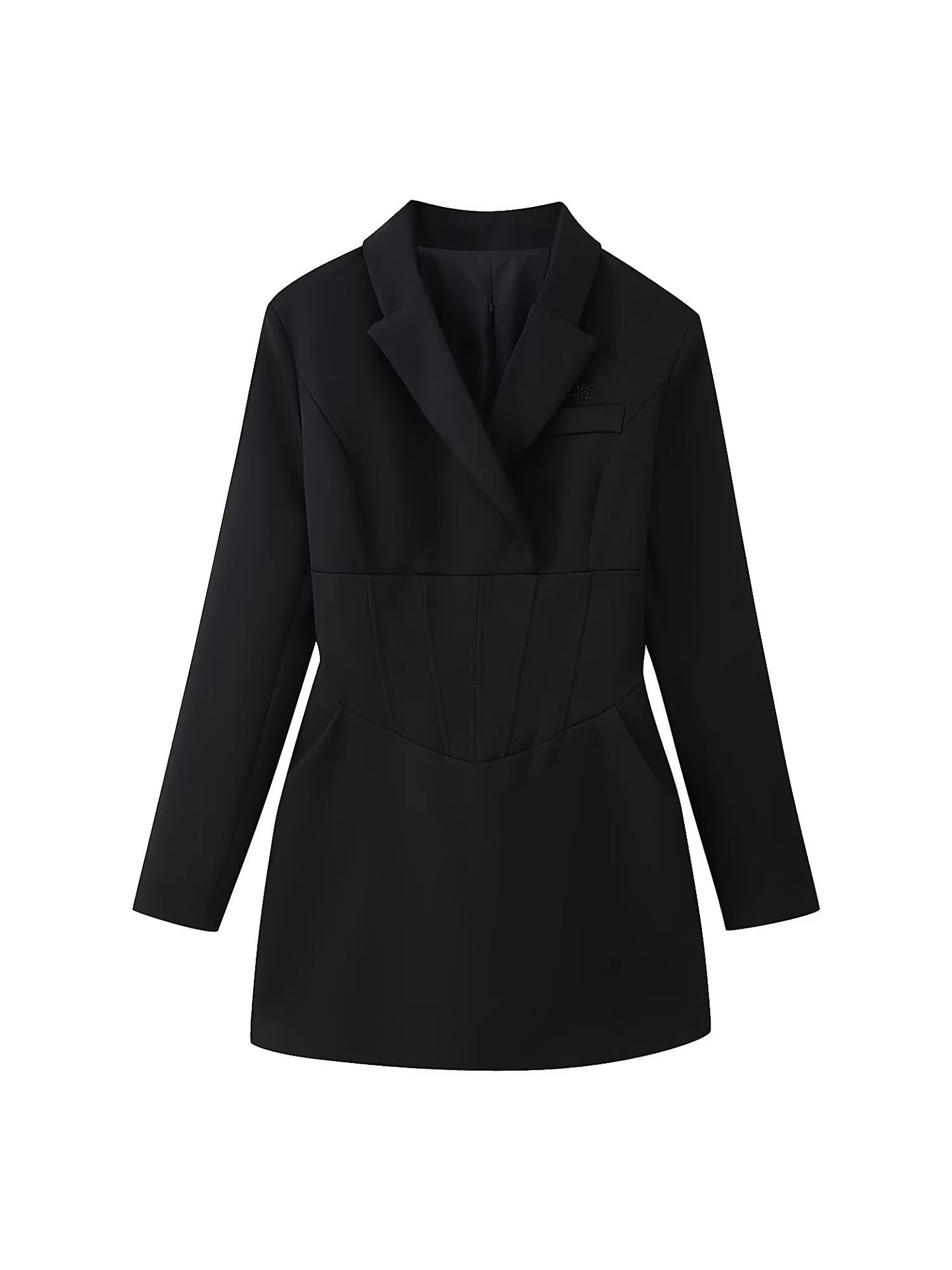 Corset Waist Blazer Mini Dress