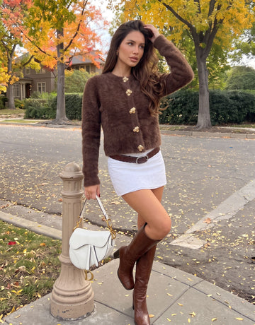 Cozy Fuzzy Button Front Cardigan