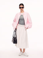 Vintage Washed Oversized Collar Jacket
