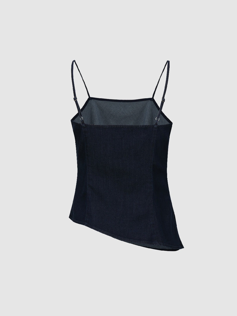 Urban Revivo Asyemmetric Denim Cami Top-Blue