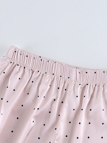Polka Dot Wide Leg Culottes