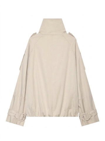 Cropped Double Breasted Trench Coat