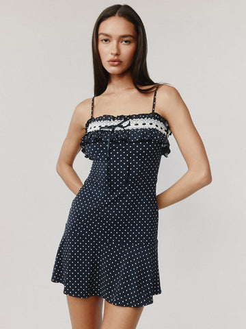 Camisole Lace-Trim Sweet Slip Dress