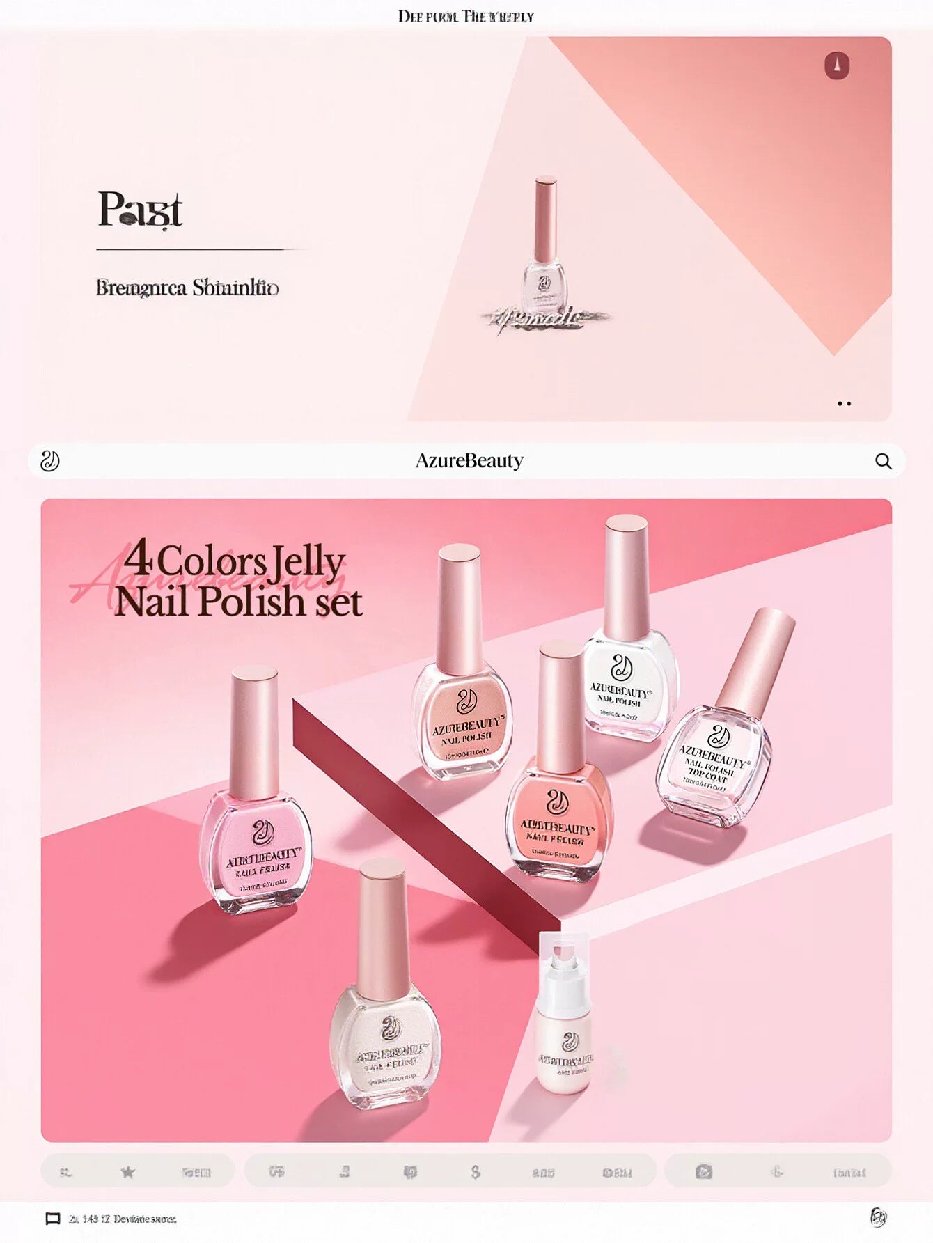 Sheer Nude Pink Gel Nail Polish