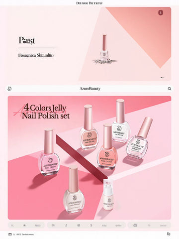Sheer Nude Pink Gel Nail Polish