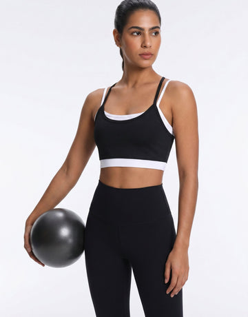 Layered Strappy Workout Yoga Tank