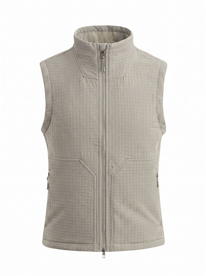 Lightweight Quilted Stand Collar Vest
