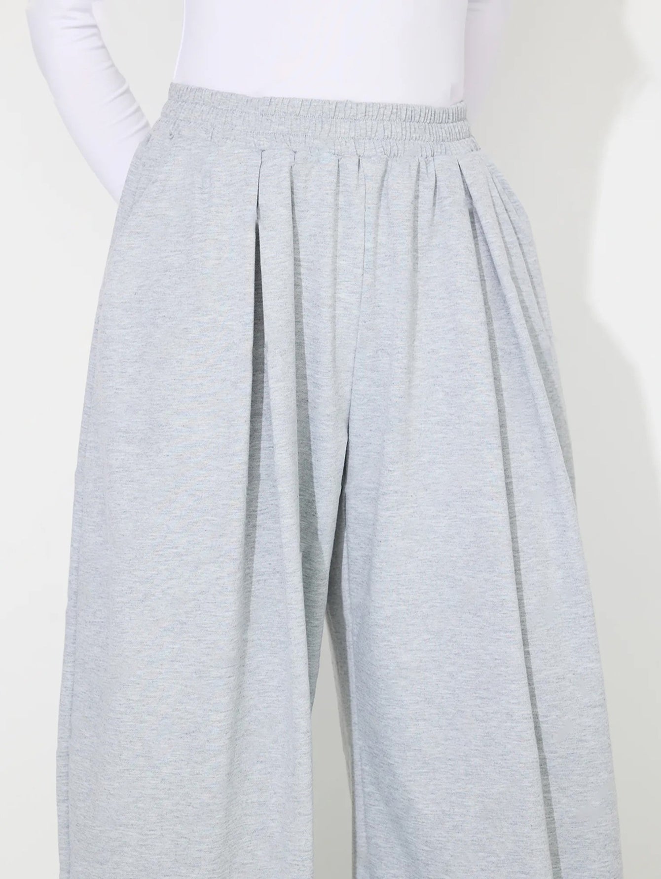 High Waisted Pleated Wide Leg Pants
