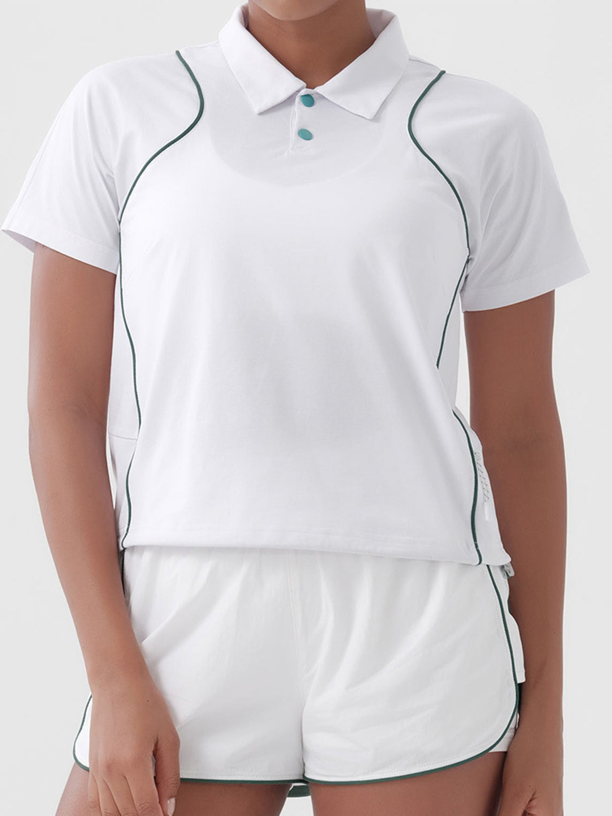 Breathable Moisture Wicking Athletic Polo Shirt