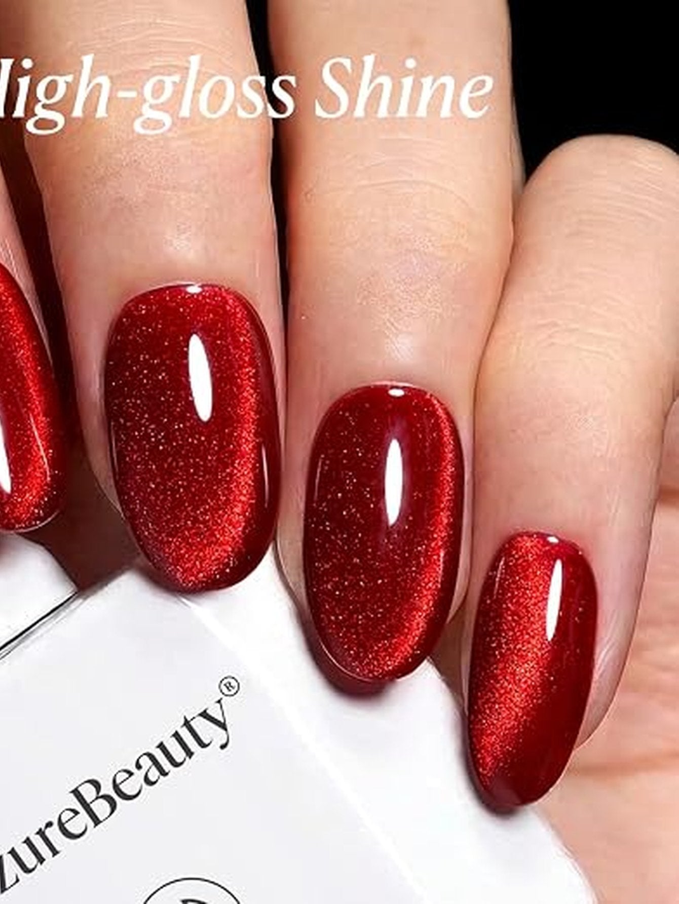 Sparkling Red Magnetic Cat Eye Gel Polish