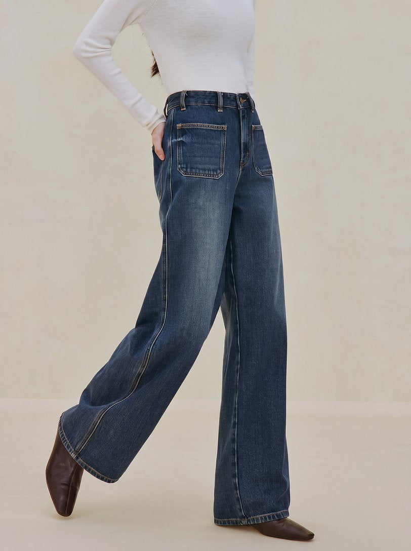 High Waisted Wide Leg Jeans