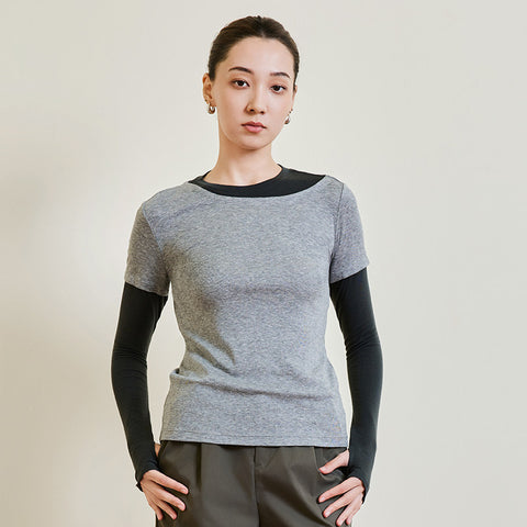 Layered Look Soft Comfy Lounge Top