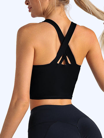 Crisscross Back Seamless Workout Tank Top