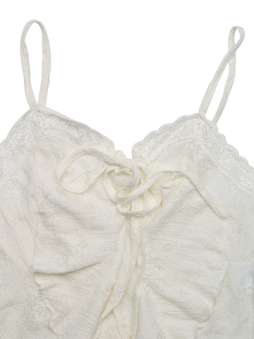 Strappy Lace-Trim Feminine Camisole