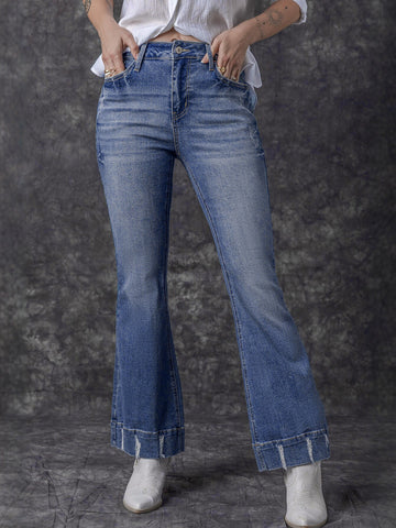 High Waist Flare Leg Jeans