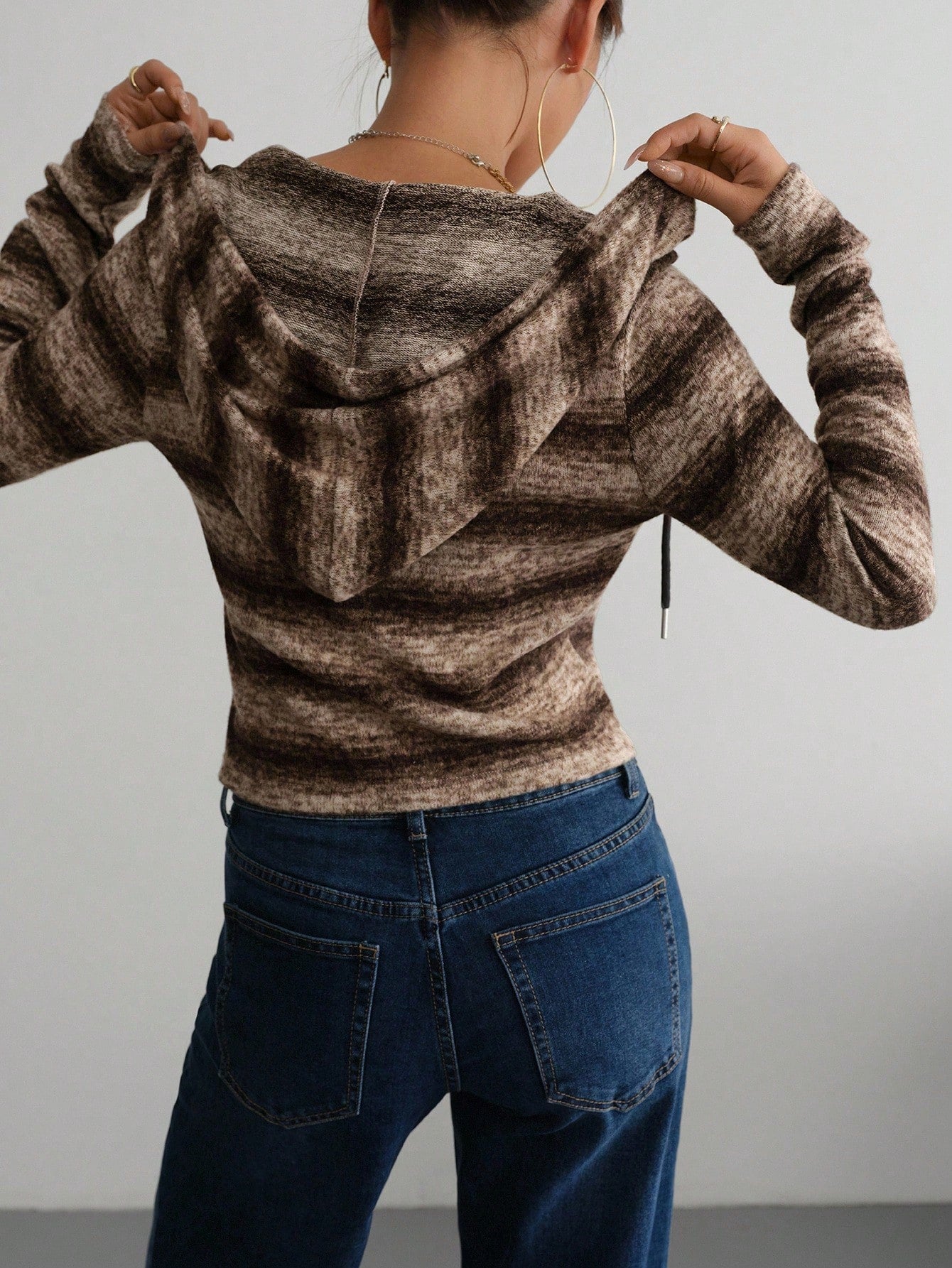Fuzzy Fleece Lined Zip Up Outerwear
