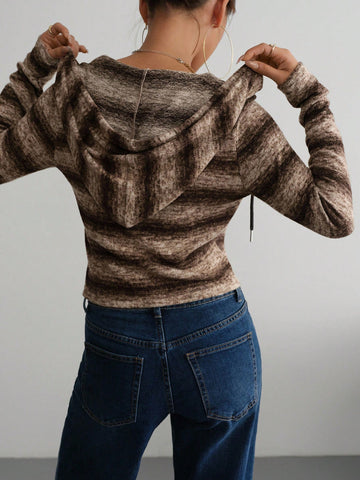 Fuzzy Fleece Lined Zip Up Outerwear
