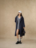 Oversized Plaid Lined Trench Coat