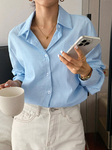 Relaxed Fit Classic Collar Casual Shirt