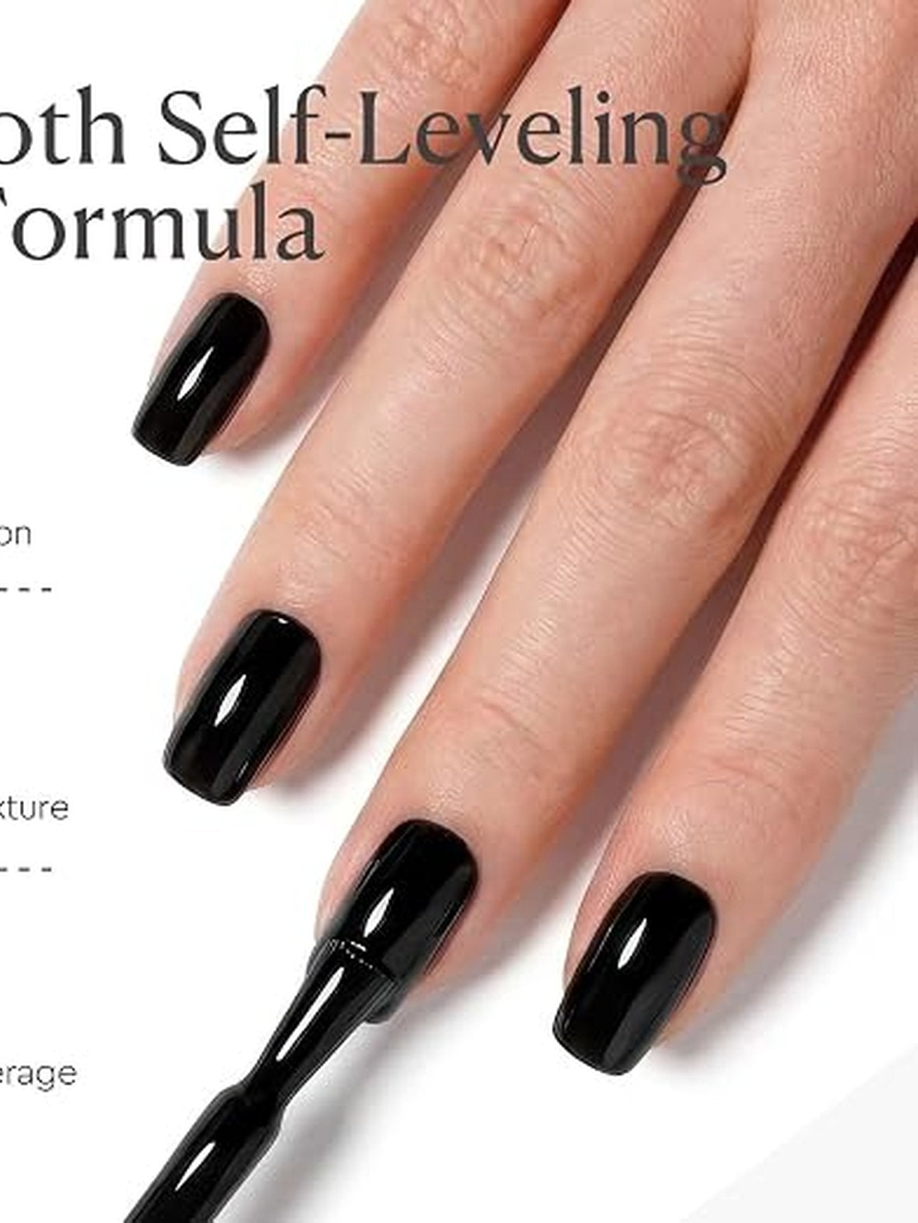 Glossy Black Soak Off Gel Polish