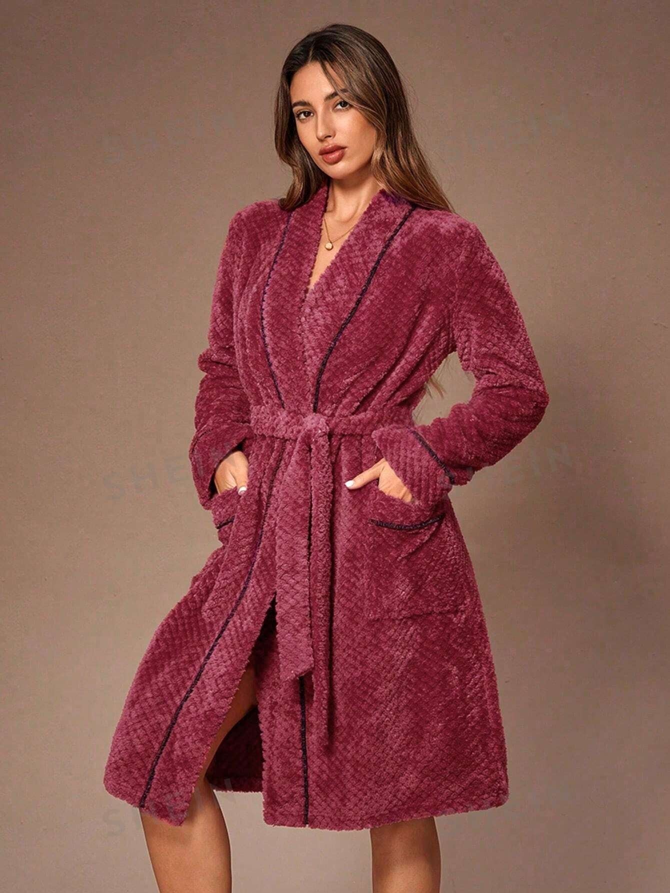 Cozy Plush Soft Warm Bathrobe