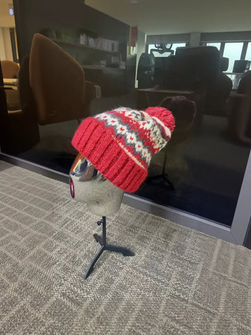 Cozy Fair Isle Pom Beanie