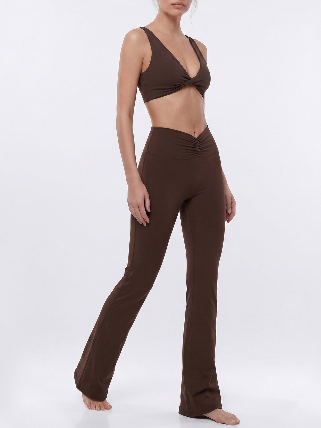 Seamless Sculpting Flared Legging Set