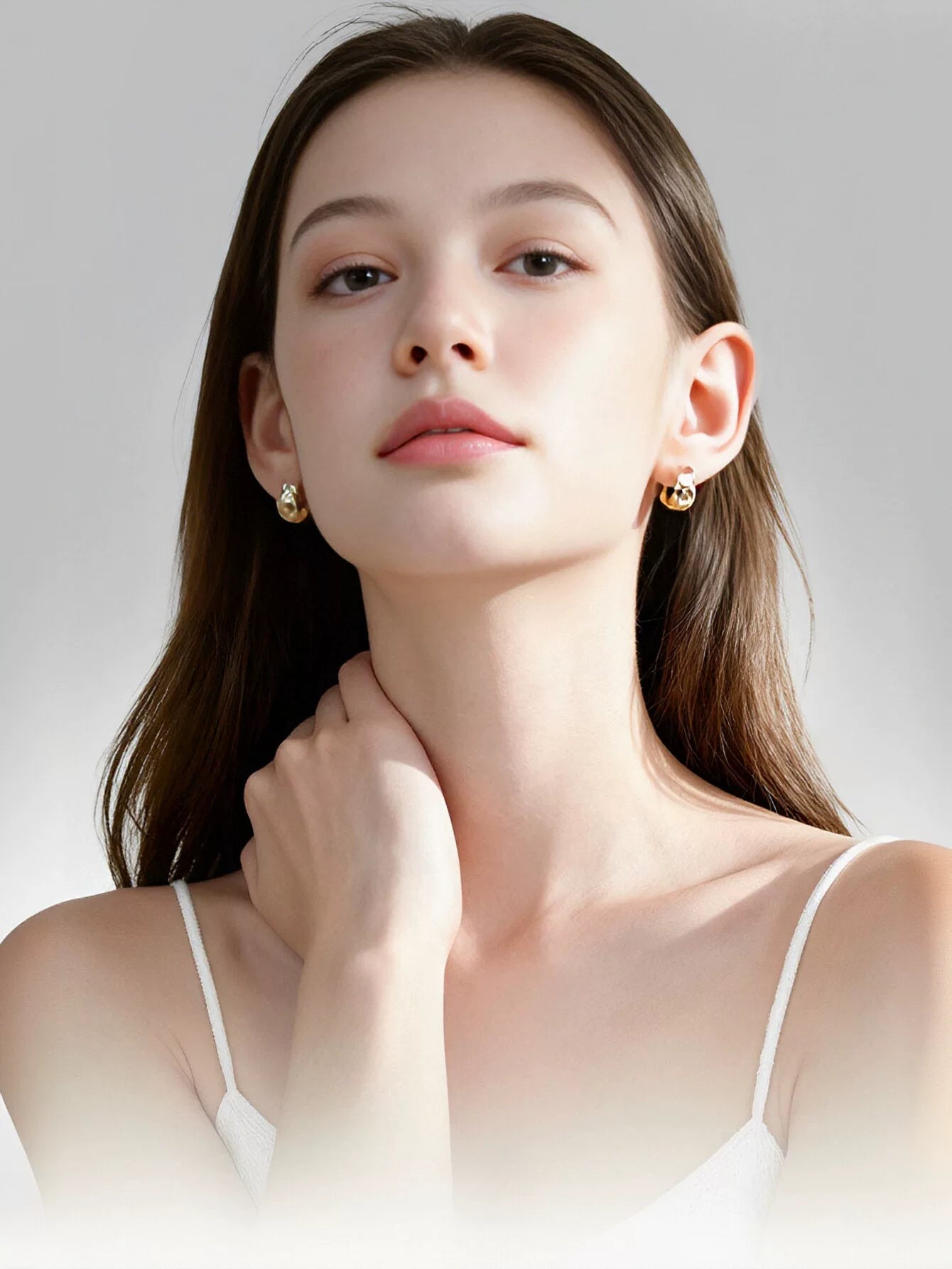 Minimalist Quilted Silver Hoop Earrings
