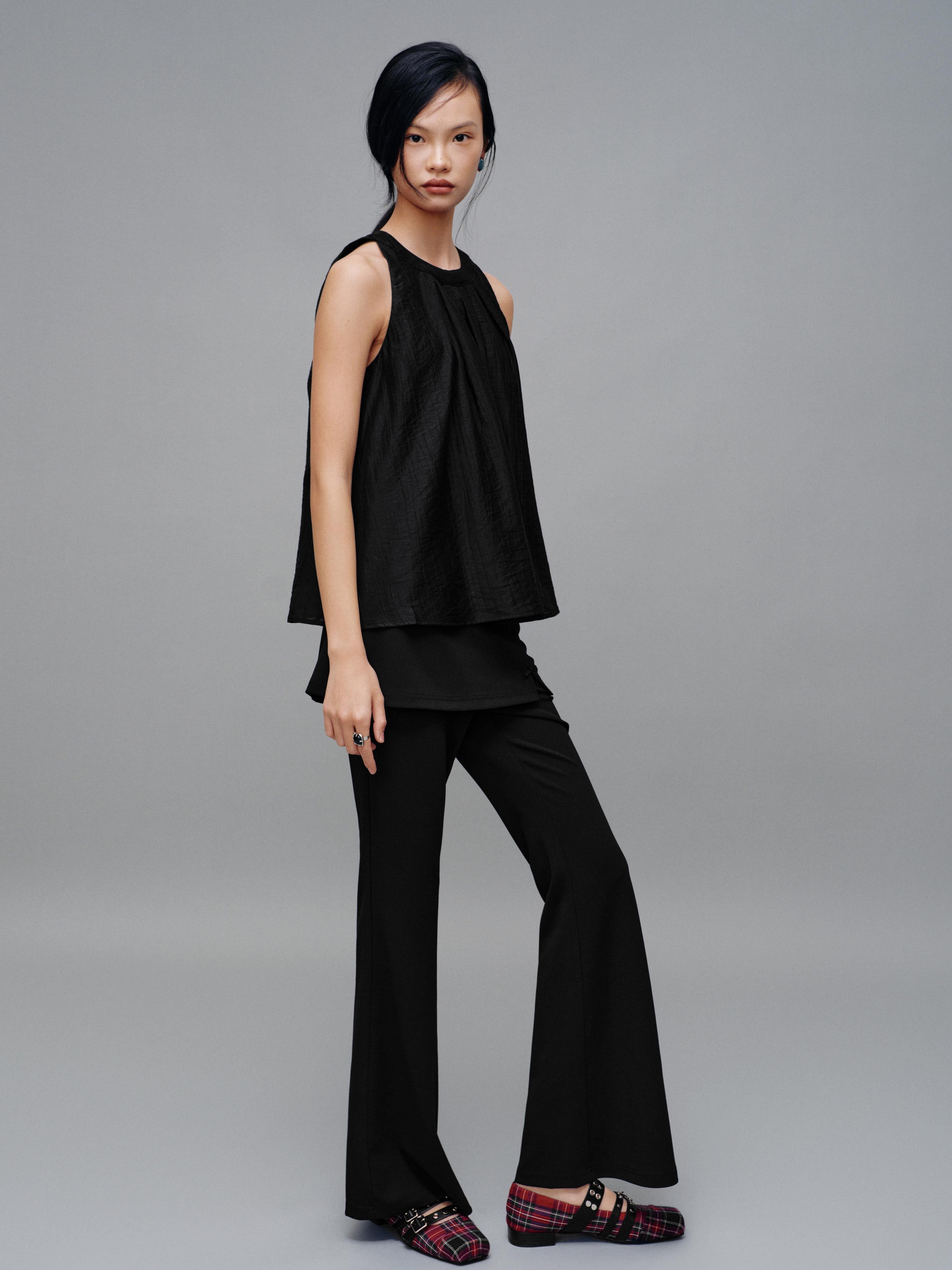 Urban Revivo Crew Neck Sleeveless Overhead Shirts