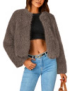 Cozy Shaggy Green Faux Fur Coat