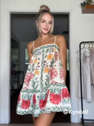 Spaghetti Strap Resort Mini Dress