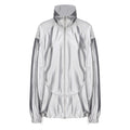 Metallic Oversized Zip Up Jacket