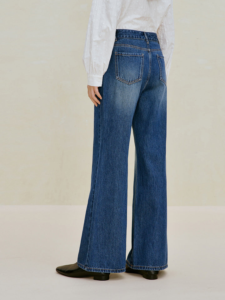 High Waisted Flare Leg Jeans