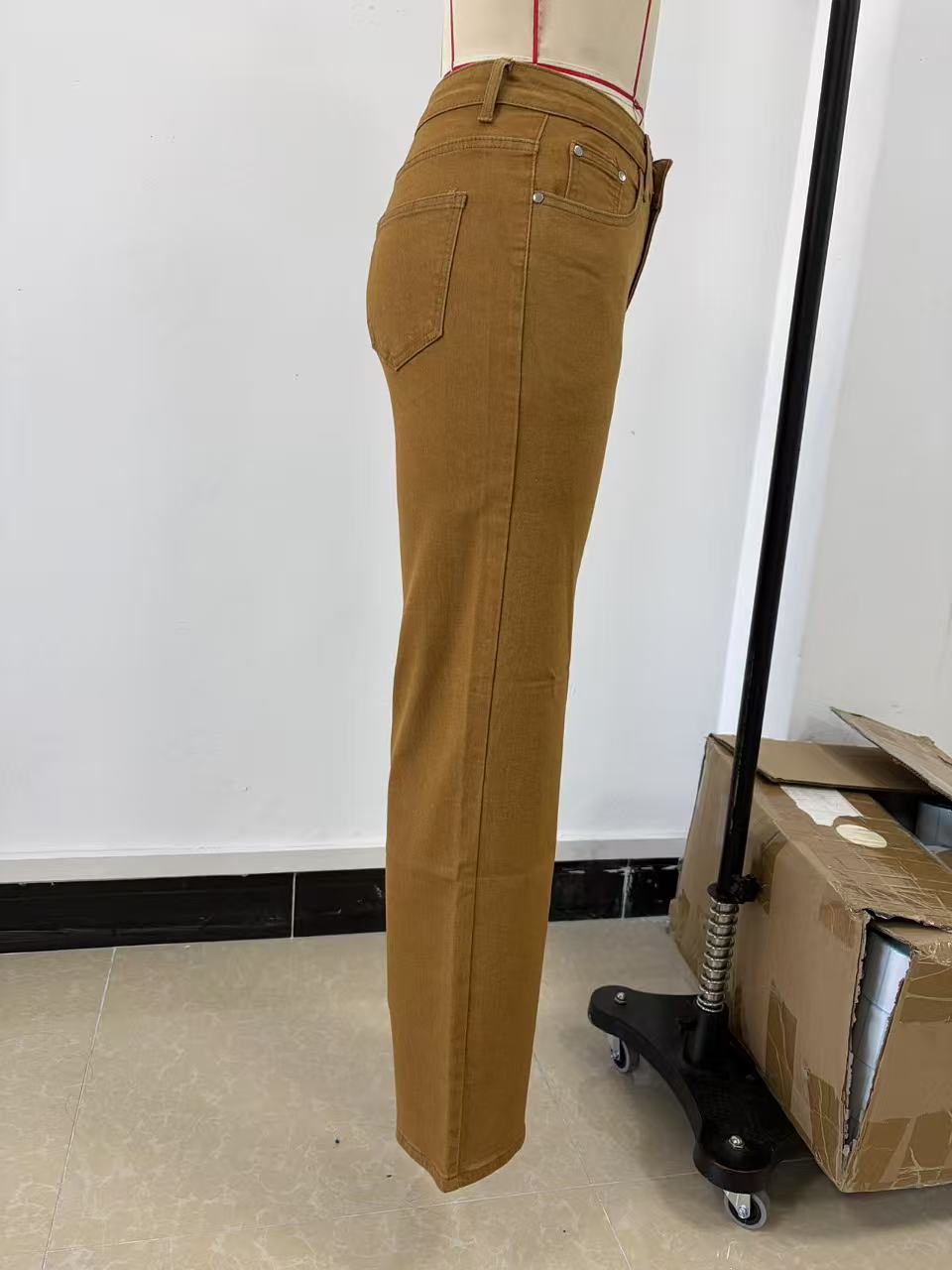 High Waisted Straight Leg Jeans